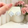 Super flash light luxury irregular crystal earrings, new exquisite versatile stud earrings, great-looking high-end earrings for women