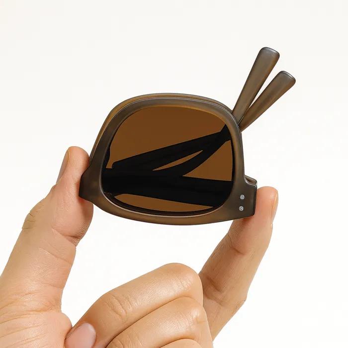 [UV400 Polarized]_Foldable UV400 Sunglasses_Black
