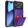For iPhone 18 Pro Max 17 16 15 14 Air Wallet Case Card Slot Holder, Slide Armor, Shockproof Protective Cover with Kickstand Case