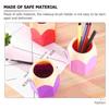 Pencil Shaped Pen Holders Vase Pencil Pot Cute Pen Cup Colorful Pencil Makeup Brush Storage Organizer Home Office Supplies