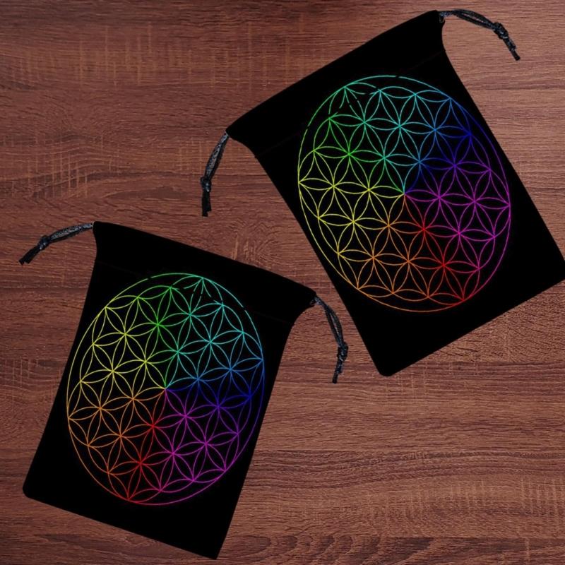 Mini Jewelry Dices Card Gift Bag Drawstring Pouches Bag Divinations Tarots Bag