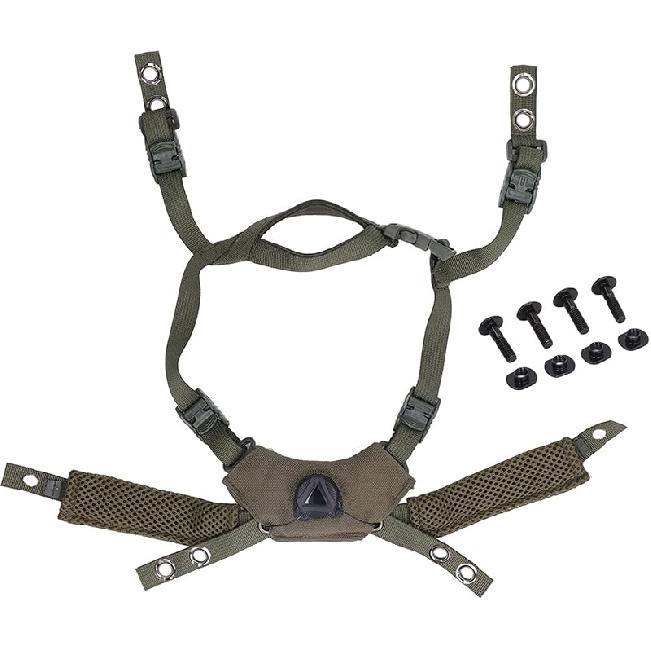 Bewinner Wendy Helmet Dial Suspension System With Adjustable Chin Strap, Tactical Airsoft Accessory for Hunting Explorer Advanced Fast Helmet Outdoor армия зеленый