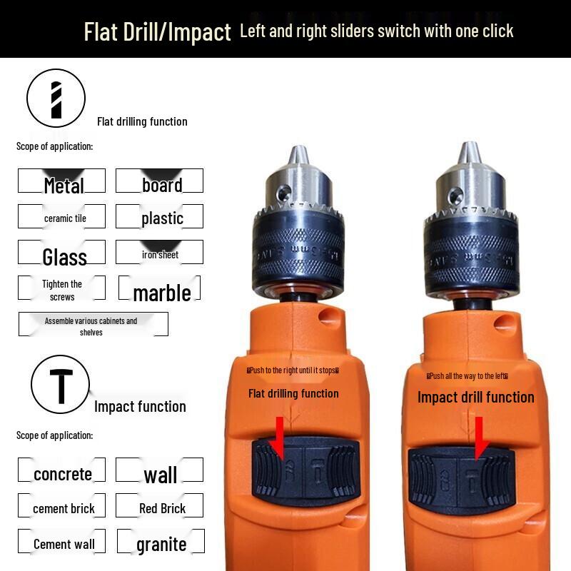 Gongfeng 710W Multifunction Impact Drill Set CN plug (adapter included)