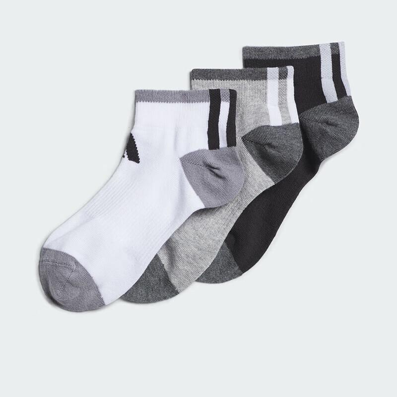 Adidas Boys  Cotton Ankle Sports Socks 3-Pack XL
