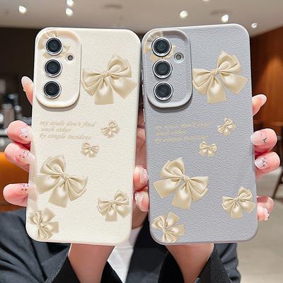 Gult rosettmönster läderstruktur enfärgat skal för Samsung S25 Ultra S24 Fe S23 S22 A56 A16 A15 A55 mjuk silikon stöttåligt matt fodral