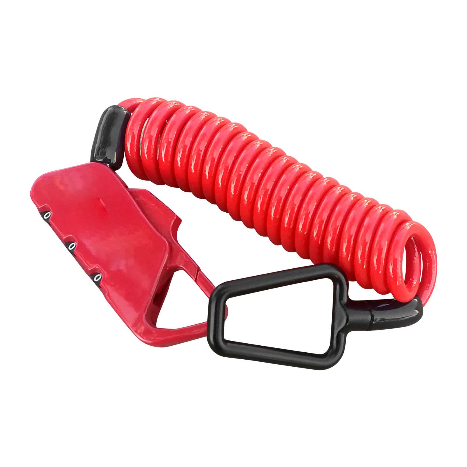 

K2N Замок для шлема с тросом, багажный велосипедный пароль, противоугонный замок, телескопический трос, сменный