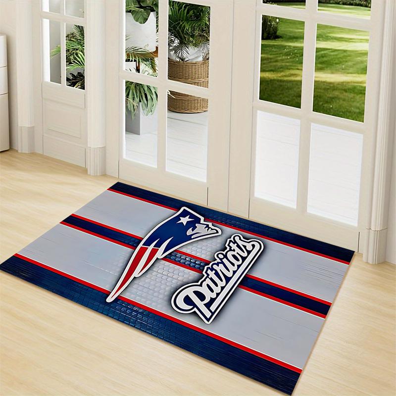 Patriots Team Spirit Carpet Rug Soft Washable Anti Slip Home Living Room Sofa Mats Personalized Christmas Rug