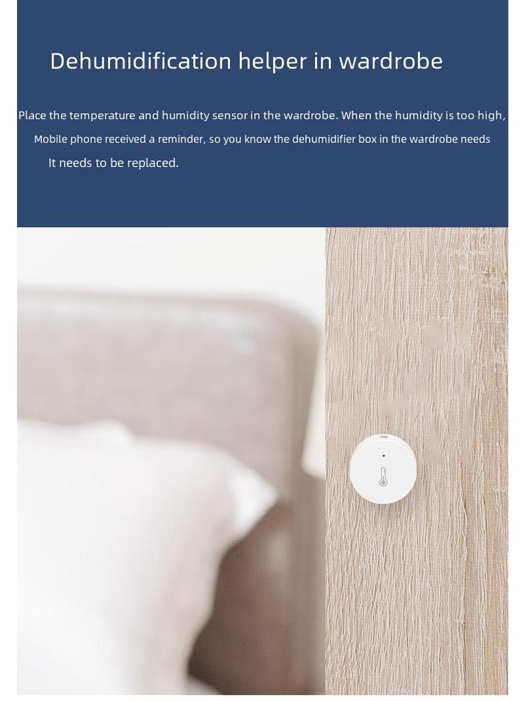 Zigbee Temperature & Humidity Sensor, Home Assistant-Compatible Thermometer Hygrometer