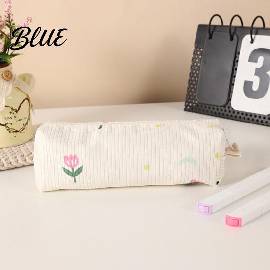 School Supplies Pouch Cute Floral Pencil Case Mini Cotton for Pens Pencils Erasers
