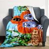 Grizzly Adventure Flannel Blanket Throw Blanket Soft Warm Sofa Bed Camping Home Decor Unique Christmas Gift C926724