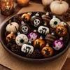 Halloween Themed Decorations 16 Pcs Hanging Ball Decor, 6cm Skull Witch Eye Ornaments Must-have Decor for Ghost Tree, Spooky Window Yard Haunted House