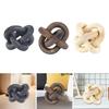 Wood Chain Decor 3 Link Wooden Knot Creative Carved Decorative