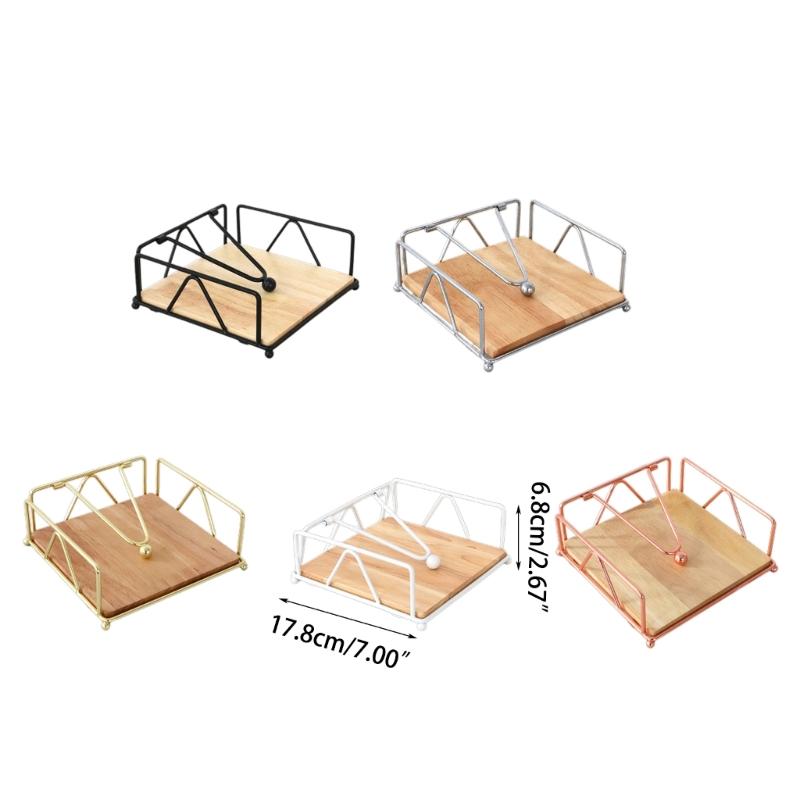 Flat Paper Holder Kitchen  Paper Holder with Tension Arm Tissue Paper Dispenser for Countertop Table