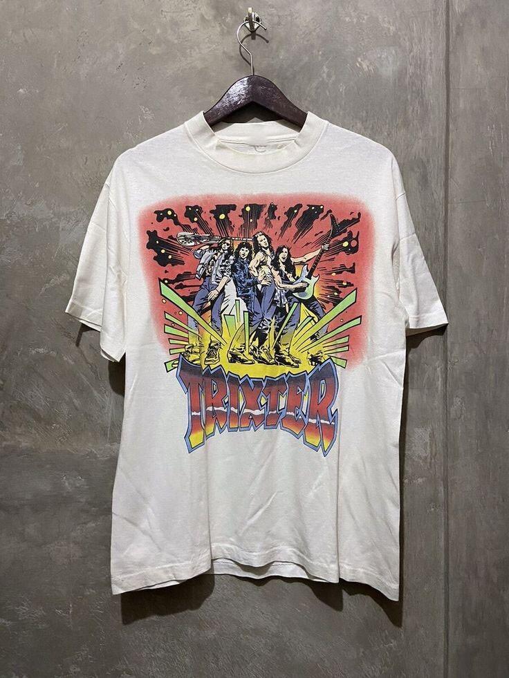 Vintage Trixter Band Tour 1990 Cotton Shirt Unisex Concert S to 5XL DO061 Unisex T-Shirt XL