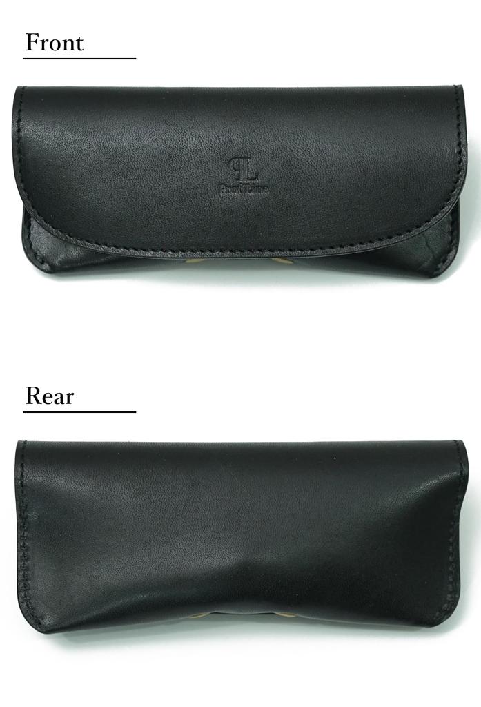 [Prof Line] Sumi (ink) Tochigi Leather Made In Japan Glasses Case, Soft, Large, Eyeglasses Case, Sunglasses Case, Glasses Case, Men's and Women's, Gen