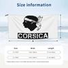 Corsica Map Flag French Corsican Beach Towel Soft Microfiber Quick Dry Absorbent Quick Towels For Swimming