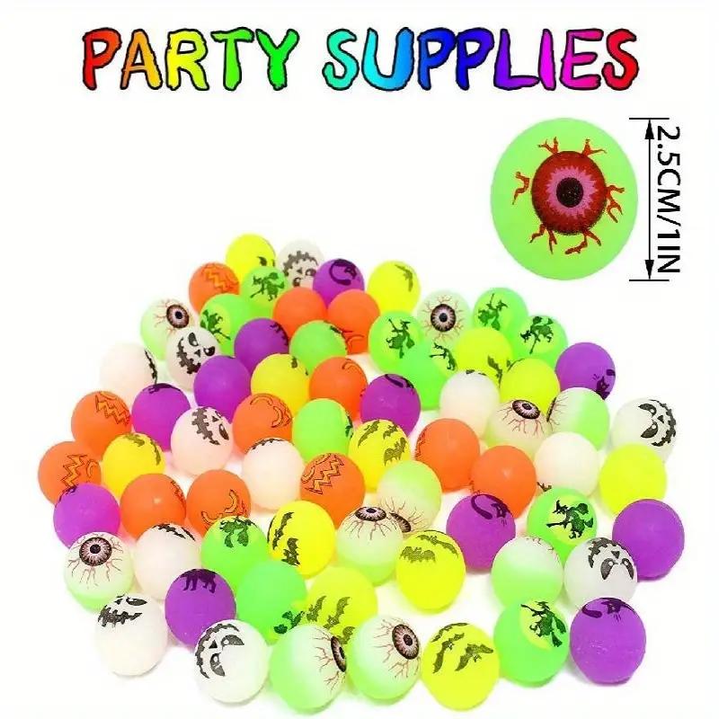 20/40Pcs Halloween Party Kids Gift Plastic Pumpkin Boxes with Glow In The Dark Bouncy Balls Trick or Treat Favors Goodie Fillers