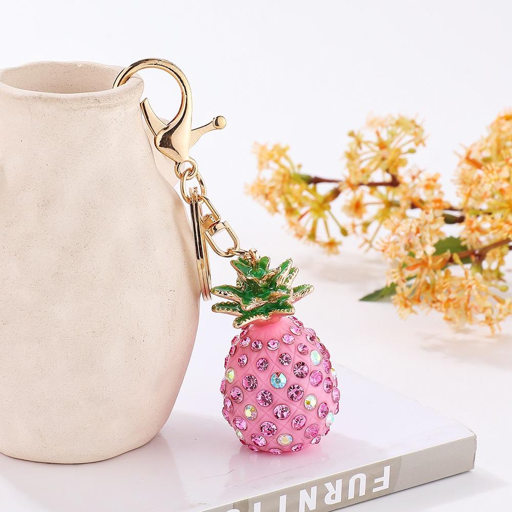 Mini Pineapple Keychain, Diamond Set, Women's Bag Pendant, Creative Handmade Accessories, Small Gifts