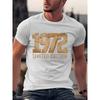 European Size Short Sleeve Crew Neck Knit Fabric Comfortable Summer Men's Top for Parties, Vacations, Gifts, Etc. Machine Washable Crew Neck T-Shirt