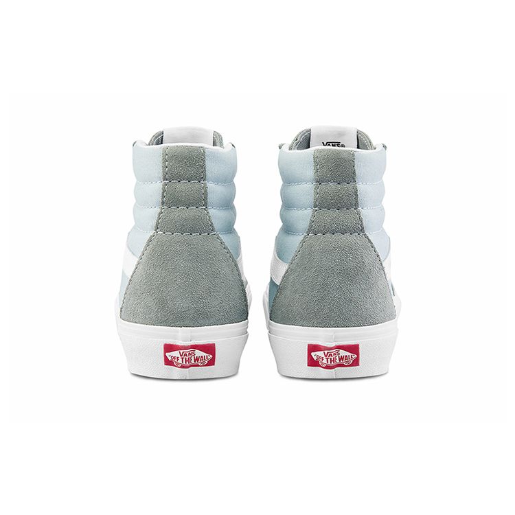 Vans Sk8 Canvas Comfortable Versatile High-Top Skate Shoes Unisex Sneakers Gray VN0A32QG4FY