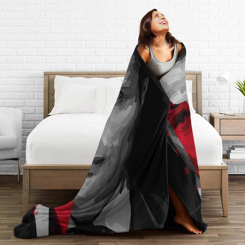 Mads Mikkelsen Blankets Quality Soft Warm  Throw Blanket Winter Travel Office Bedroom Fluffy Bedspread