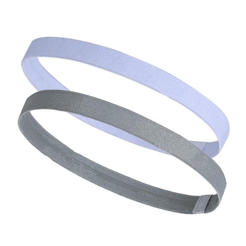 2 Stück Sport Dünnes Haarband Yoga Fitness Stirnband Schweißabsorbierendes Elastisches Band Silikon Rutschfest Atmungsaktiv Damen Stirnband