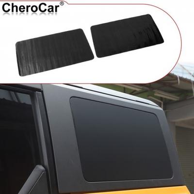 2PCS Exterior Rear Window Sticker Decal Trim  Fit for Bronco + Full Black