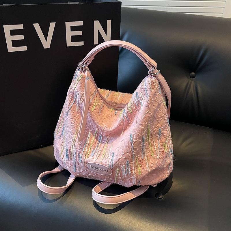 

Large capacity Korean version bag women s 2024 new casual backpack fashion commuter tote bag shoulder bag