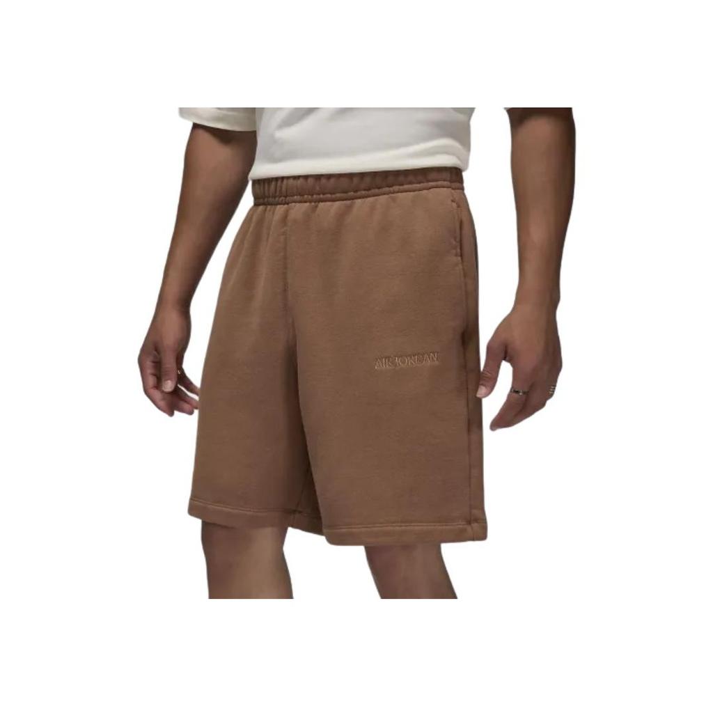 Jordan Letter Embroidery Elastic Waist Five-Point Casual Shorts Men Shorts Brown FZ8939-223