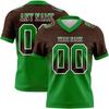 Gradient Brown Color Football T Shirts For Men Custom Name Team Name Number Rugby T-shirts Casual Oversized Sports Team Uniforms