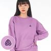 Astral Projection Oversized Drop Shoulder Ap Heart Sweatshirt_Violet
