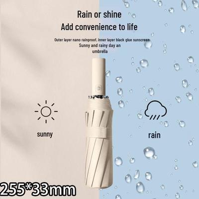 Windproof XL Double Folding Umbrella for Men & Women - Sun & Rain Protection