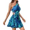 Women's Sexy Spice Style Print Pleated Dress