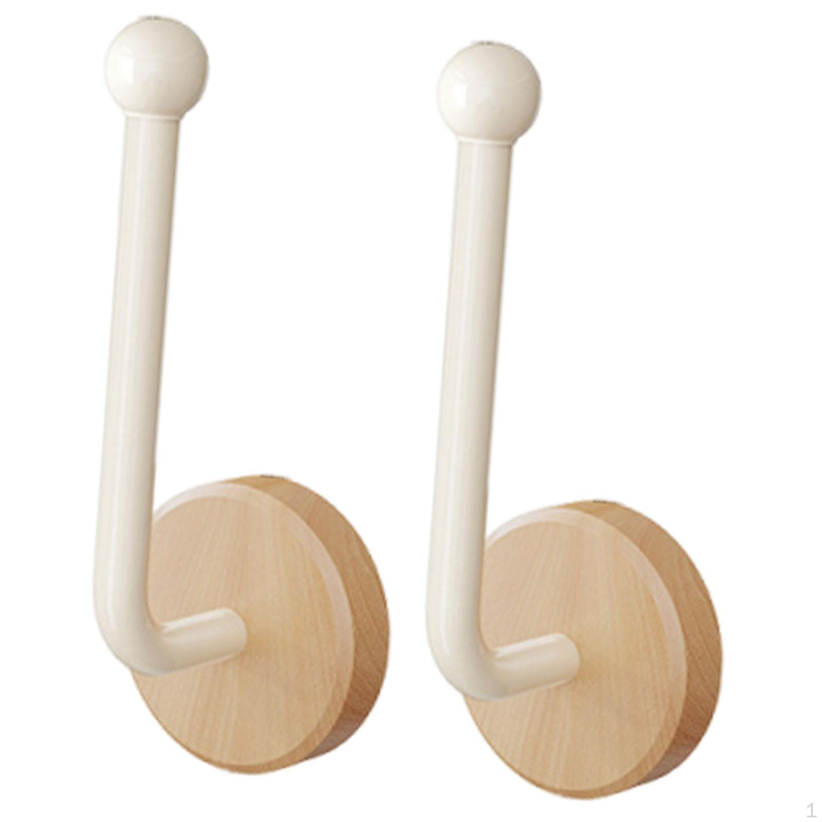 

2 Pieces Boxing Glove Wall Hooks Versatile Hang up to Dry Out for Home Gym Storage Rack Wood