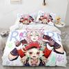 3D Genshin Impact Anime Game Bedding Set Printed Comforter Quilt Bed Cover Duvet Cover Pillow Case 3 Pieces Sets Kids Adult Size