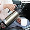 1200ML/750ML Large Capacity Car Hot Kettle Car Truck Water Heater Auto Shut Off 12/24 V Fast Boiling for Coffee Tea Drinks Pots