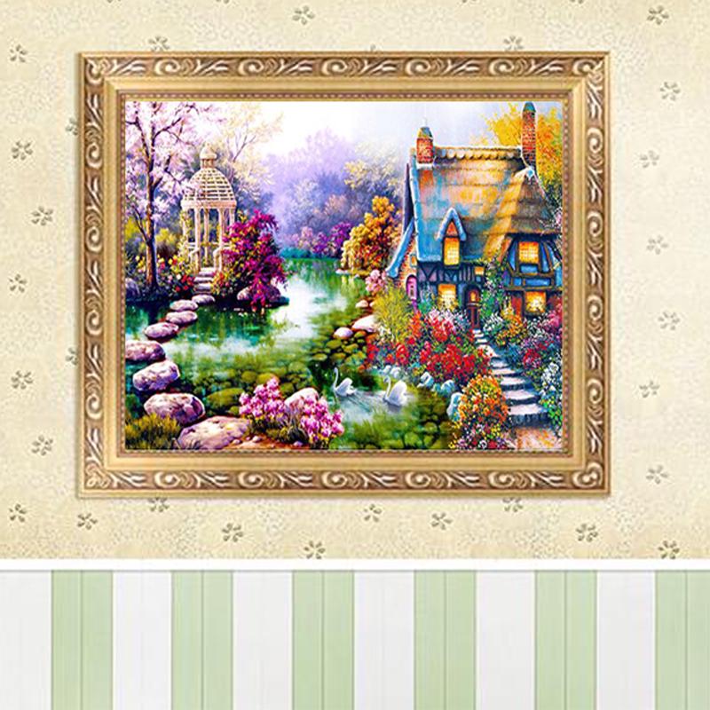 5D DIY Full Drill Diamond Cross-stitch Stick drill Frameless Painting ...