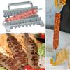 Row Kebab Maker Bbq Meat Skewer Machine Kebab Press Maker Reusable Plastic Bbq Skewer Maker Kebab Preparation BBQ Tool