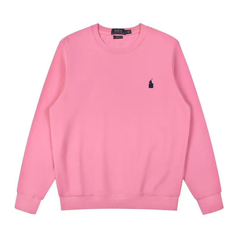 Cross Lav Unisex Embroidered Little Horse Logo Round Neck Pullover Hoodie - Perfect for Spring/Autumn, Loose & Versatile Casual Wear