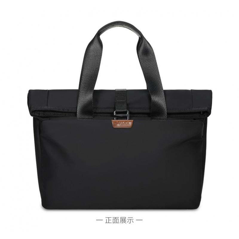 Briefcase Men's Handbag Lawyer's Office Computer Bag Canvas Shoulder Crossbody