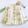 Winter Handmade Cotton Jacket Women's Thickened Warm Jacket Chinese Style Disc Button Top Cotton Jacket