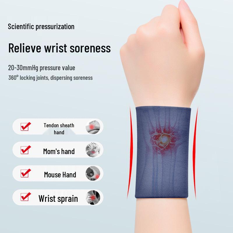 Unisex Polssteun voor Tendinitis & Verrekking - Zweetabsorberend, Ideaal voor Badminton & Sport