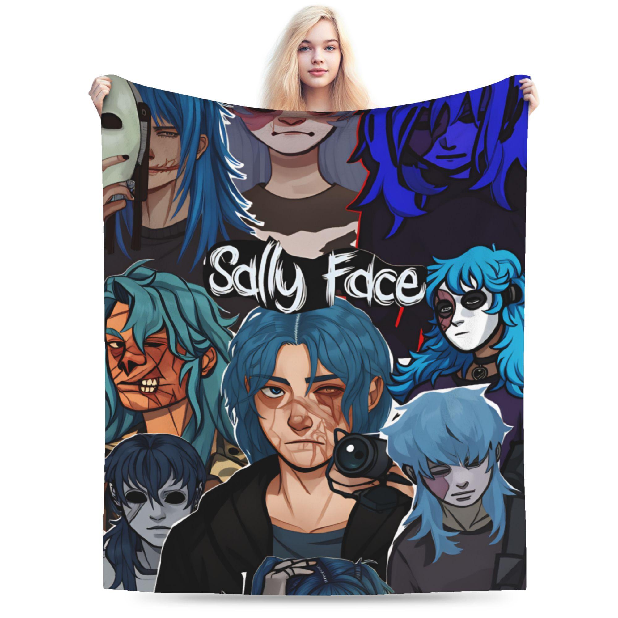 

Sally Face Game Anime SF Flannel Blanket Spring Warm Soft Throw Blanket for Child Couch Bed Novelty Bedspread Sofa Bed Cover 30x40in