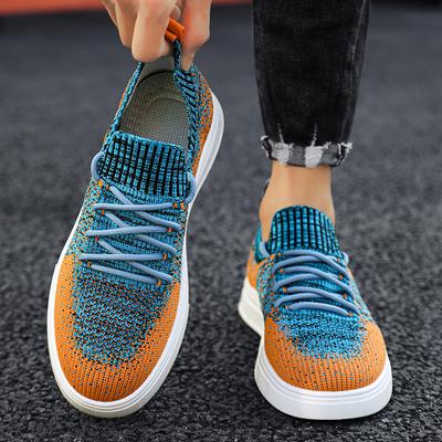 Baskets Slip-On en Maille pour Homme Tendance Été Respirantes Aérées Semelle Plate Chaussures Décontractées pour Campus Athleisure Légères Confort Quotidien