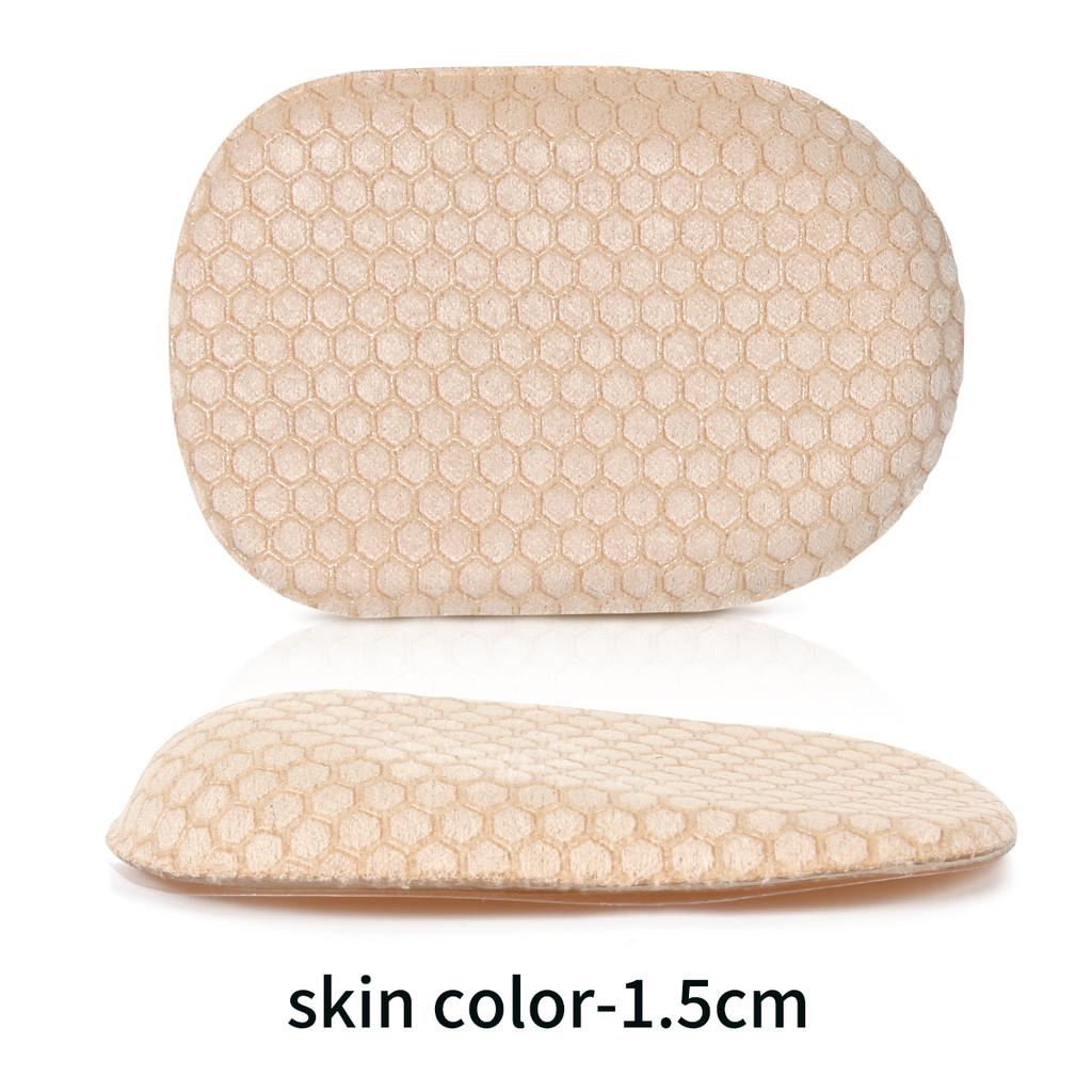 Honeycomb Anti-Slip Heel Half Insoles for Men & Women, Self-Adhesive Shock Absorbing Comfort Heel Pads to Relieve Heel Pain