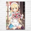 Anime Pretty Girl Sexy Maid Print Poster Manga Canvas Painting Wall Art Pictures Living Room Bedroom Home Decor