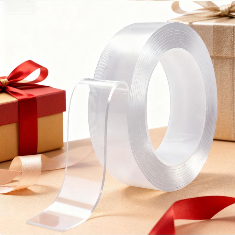 Double Sided Tape Nano Tape Transparent Adhesive Tape Traceless Adhesive Powerful Tape Washable Suitable for Carpets Photo Walls