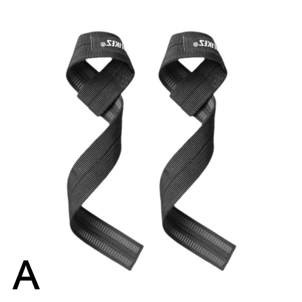 

Тренажерный зал Лямки для тяги Перчатки для фитнеса Тяжелая атлетика Запястье Пауэрлифтинг Лямки Anti-s Trai K0B5 Black-One size