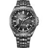 CITIZEN COLLECTION NIGHT COLOR EDITION CB0294-54E Relógio Masculino, Eco-Drive Alimentado por Luz, Controlado por Rádio, À Prova d'Água, Preto