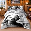Taylor Swift Pattern Bedding 3Pcs Set Bed Sheet And Pillowcases For Indoor Bedroom